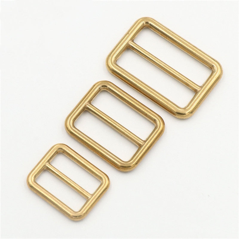 18-38mm Soild Brass Belt Buckles Bag Strap Slider Tri-Glide Webbing Adjuster Buckle DIY Backpack Hook Clasp Accessories-53