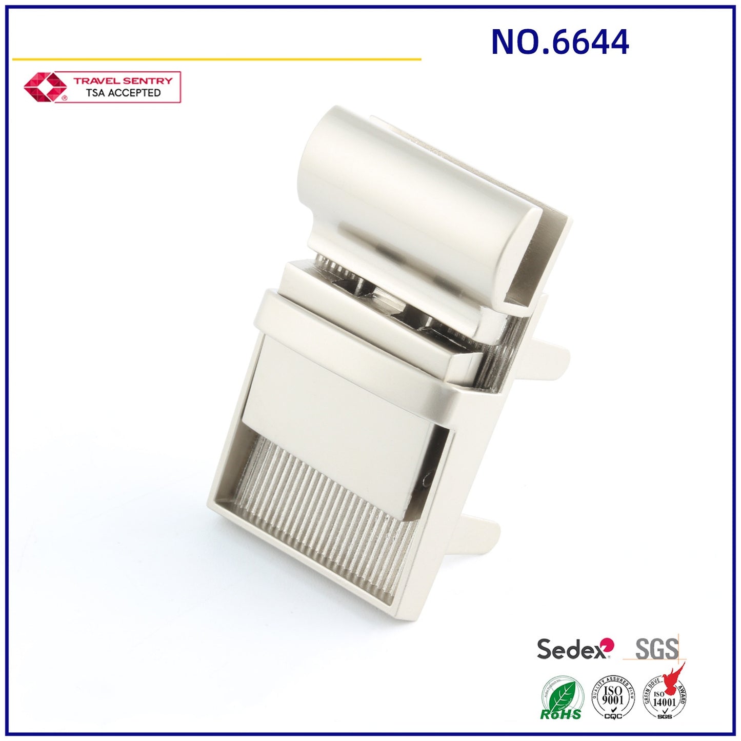 Chinese factory direct sales sample design safe turn lock clasp bag lock for handbag/bag-53