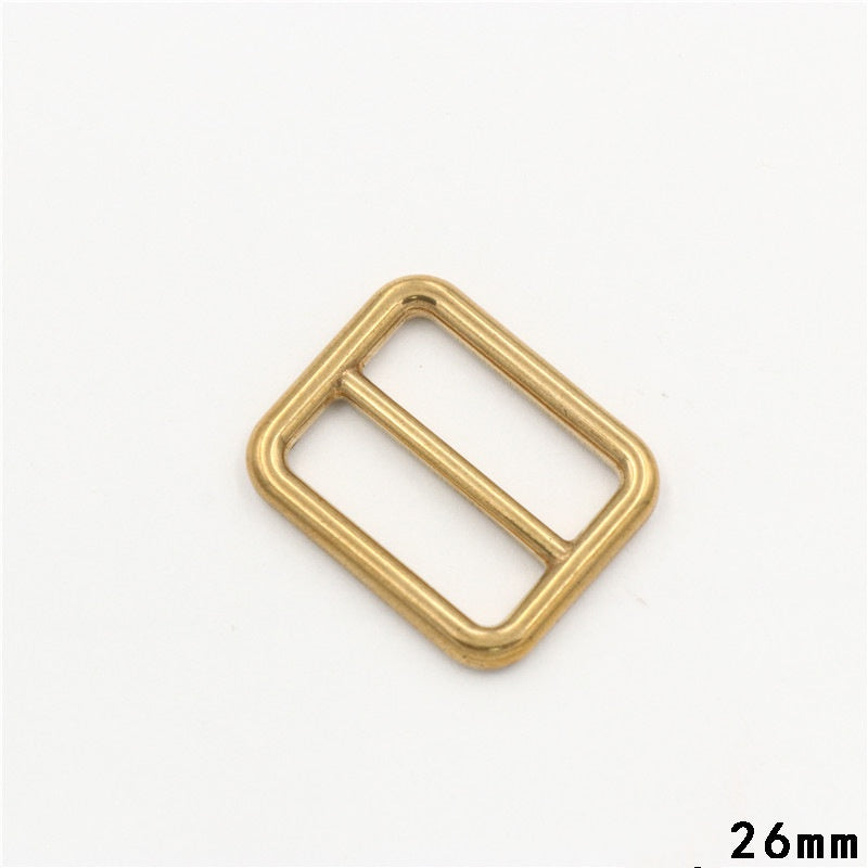 18-38mm Soild Brass Belt Buckles Bag Strap Slider Tri-Glide Webbing Adjuster Buckle DIY Backpack Hook Clasp Accessories-53
