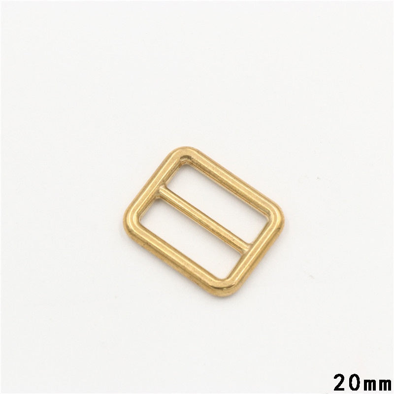 18-38mm Soild Brass Belt Buckles Bag Strap Slider Tri-Glide Webbing Adjuster Buckle DIY Backpack Hook Clasp Accessories-53