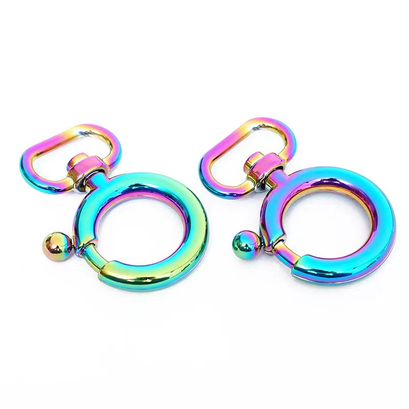 Rainbow colored special snap hook for bag-54