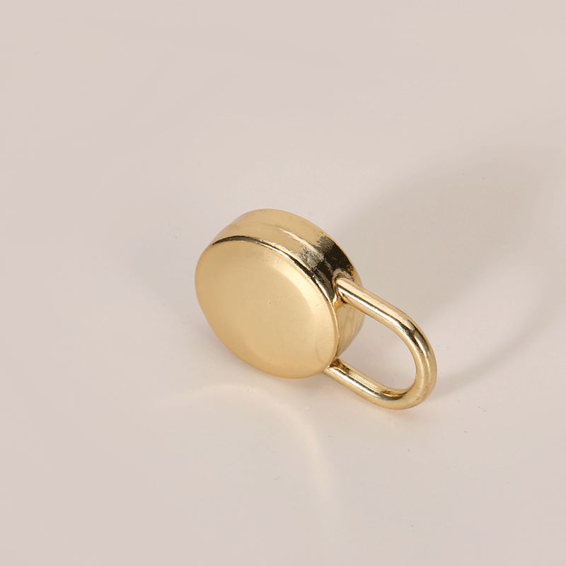 Small decorative case padlock bag round lock keyless switch accessory small jewelry box lock without key-54