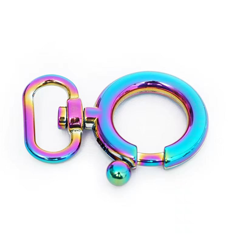Rainbow colored special snap hook for bag-54