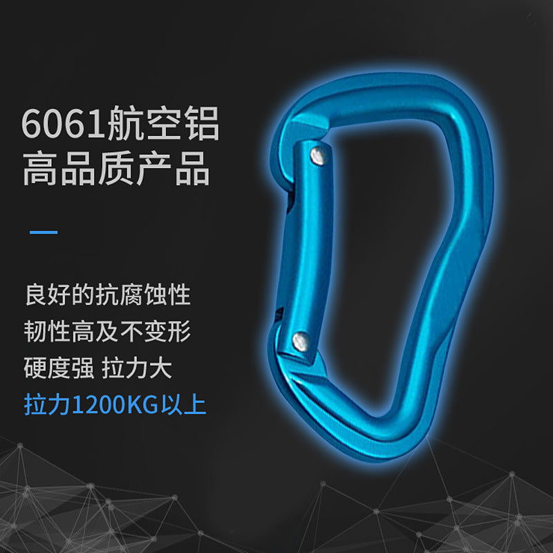 Critically Acclaimed 7075 Aviation Aluminum Alloy Locking Carabiner Snap Hook For Outdoor Sport-54
