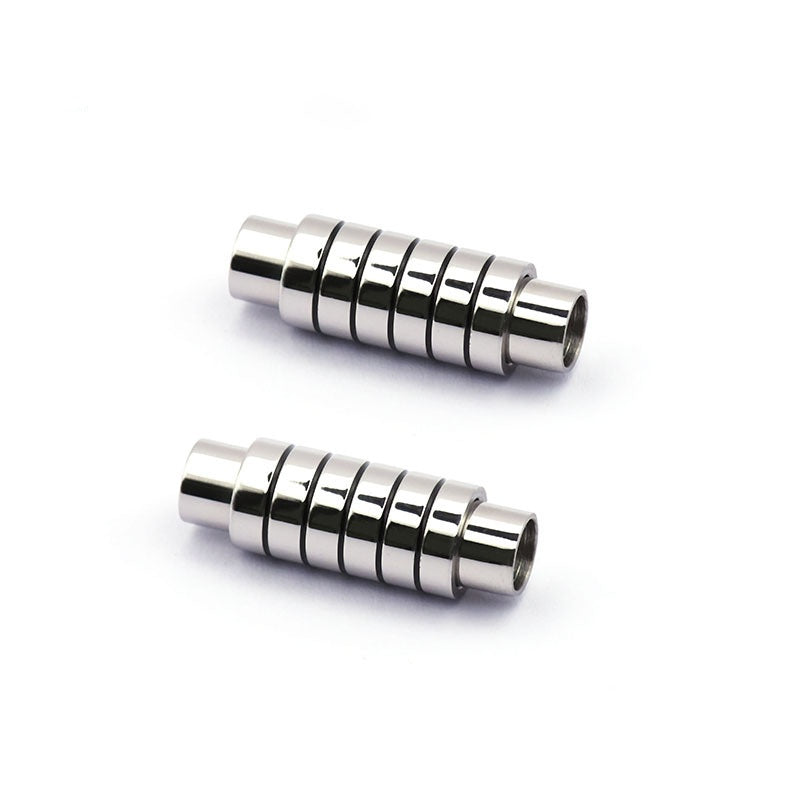 Magnetic Braided Leather Clasps Stainless Steel Jewelry Bracelets Bracelet Clasp Connectors-55