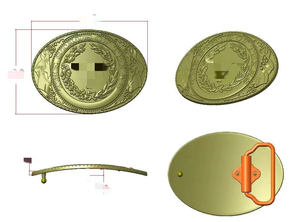 Customized belt buckles of different styles