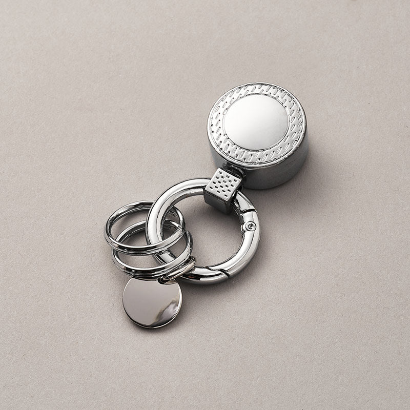 new arrival lucky keychain Custom blank leather matte gold silver gunmetal keyring metal key chain-56