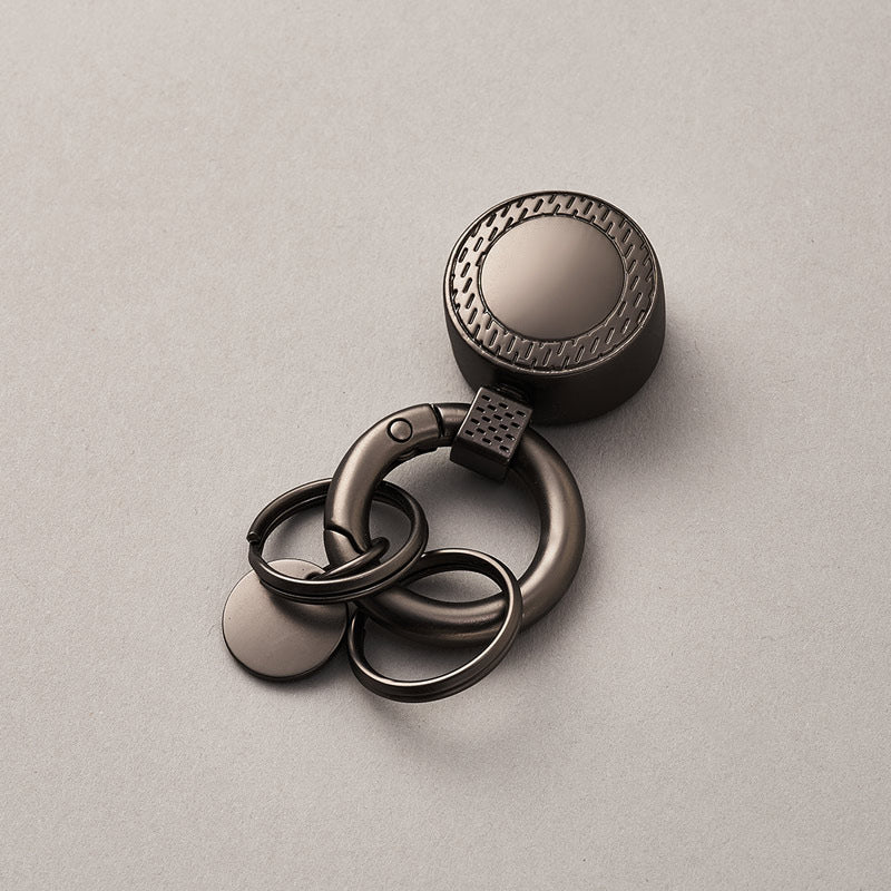 new arrival lucky keychain Custom blank leather matte gold silver gunmetal keyring metal key chain-56