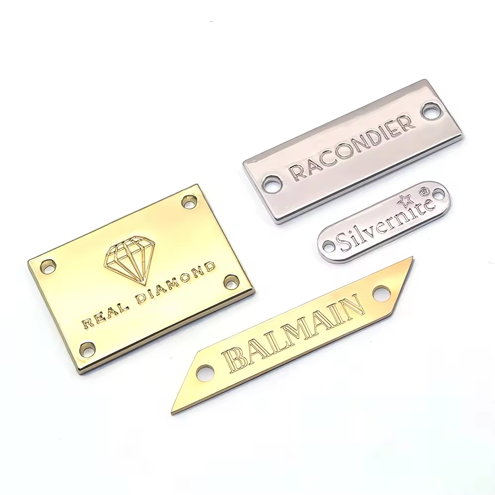 Stainless Steel Material Oem Available Customized Brand Logo Name Label For Handbag-57