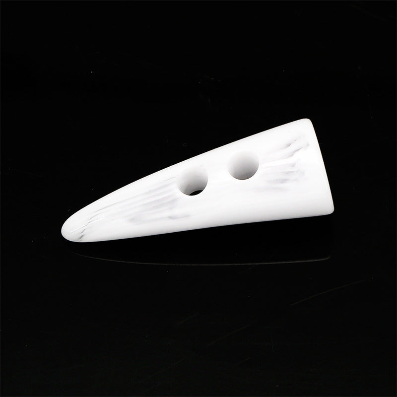 Button Manufacturer Buffalo Plastic Cow Horn Two Holes Toggle Button for Coat-57