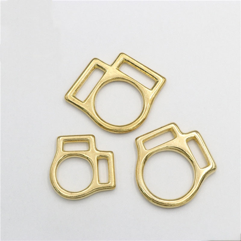 solid brass 2 way square 3 way square halter buckle 15mm 20mm 25mm-57