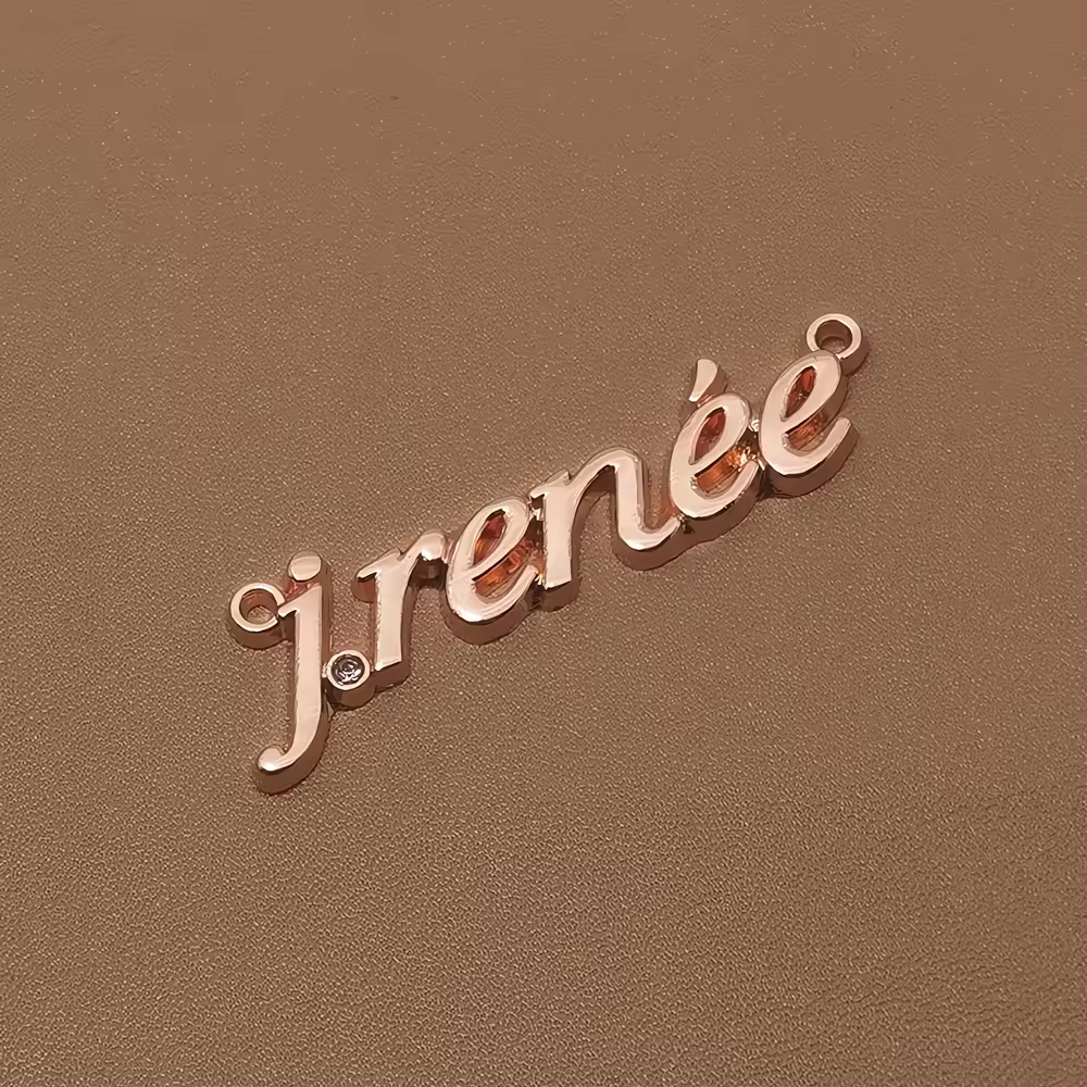 Stainless Steel Material Oem Available Customized Brand Logo Name Label For Handbag-57