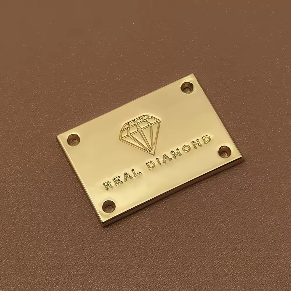Stainless Steel Material Oem Available Customized Brand Logo Name Label For Handbag-57