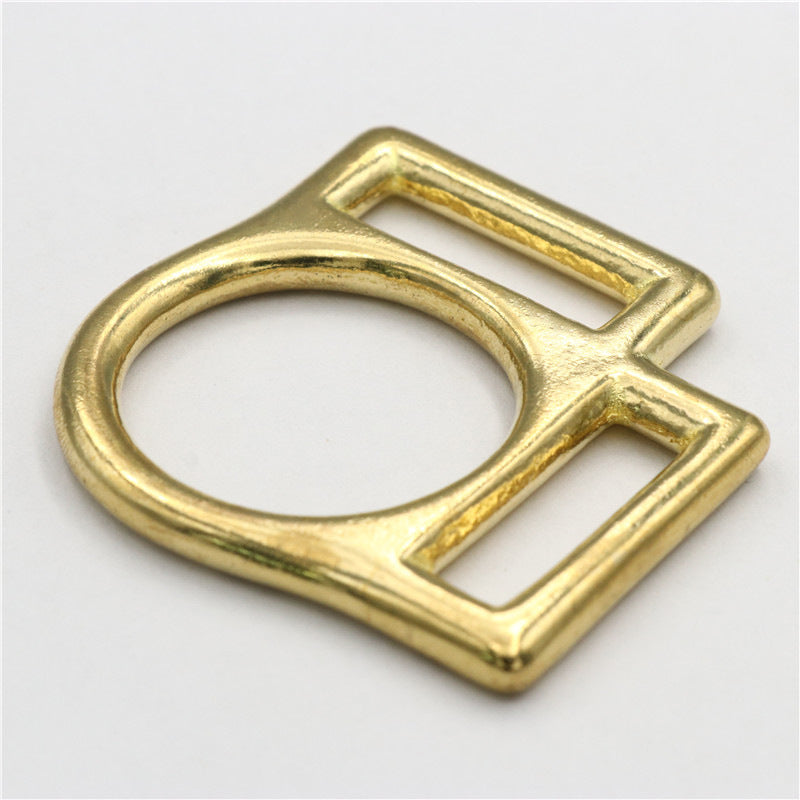 solid brass 2 way square 3 way square halter buckle 15mm 20mm 25mm-57