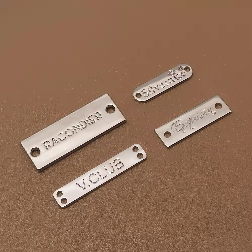 Stainless Steel Material Oem Available Customized Brand Logo Name Label For Handbag-57