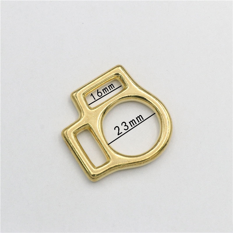 solid brass 2 way square 3 way square halter buckle 15mm 20mm 25mm-57