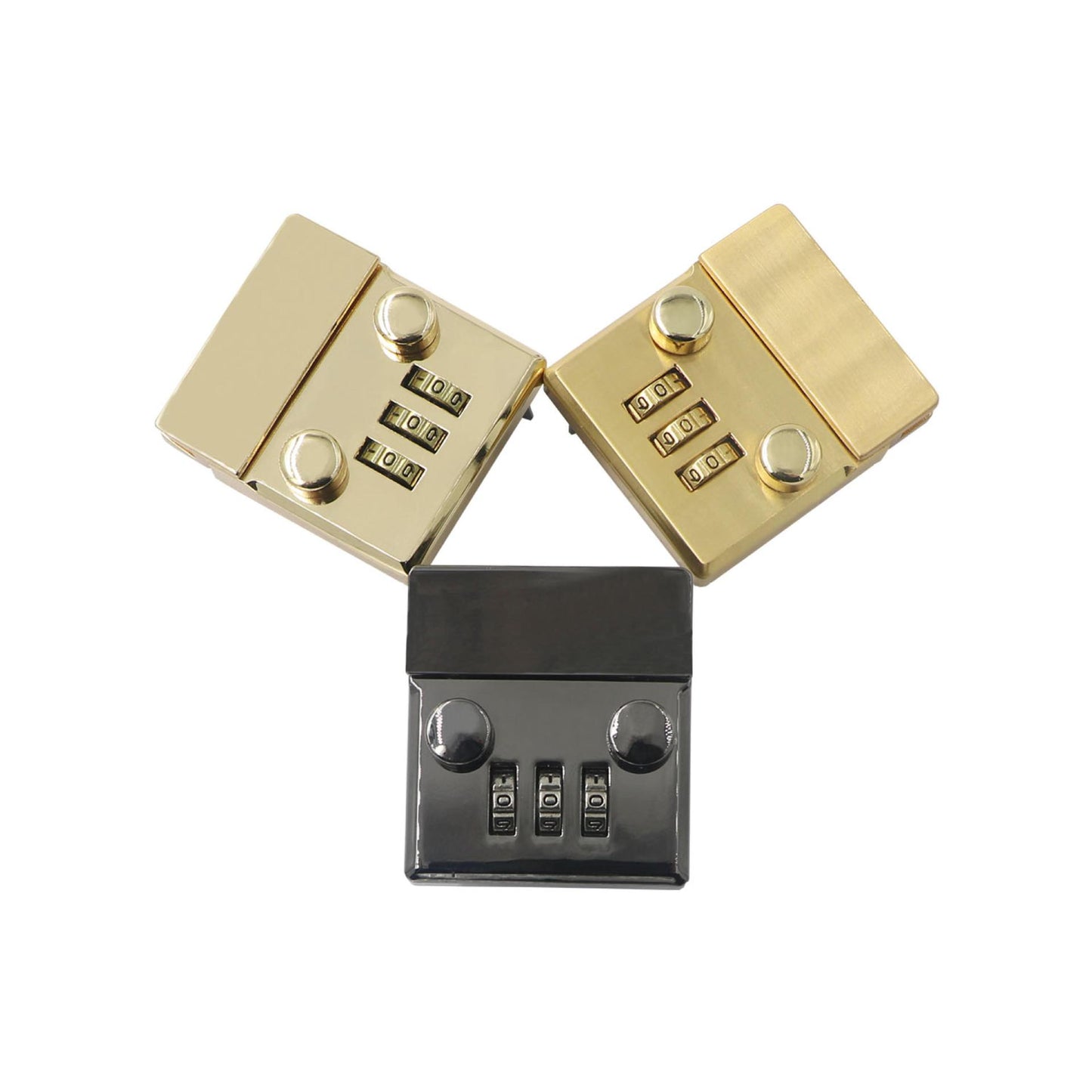 Wholesale hotsale combined briefcase accessory 3-digit password hardware lock for leather briefcase-57