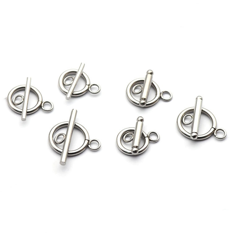 Stainless steel OT buckle finishing necklace bracelet cover buckle Smooth round buckle diy accessories-59