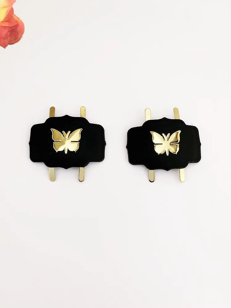 Ladies Flat Shoes Buckle Shoe-buckle Metal Clip on Shoe Buckles-13