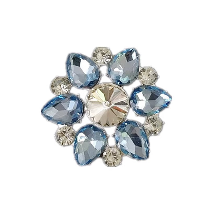 High Quality Metal Crystal Shoe Clips Rhinestone Shoe Accessories Decoration-149