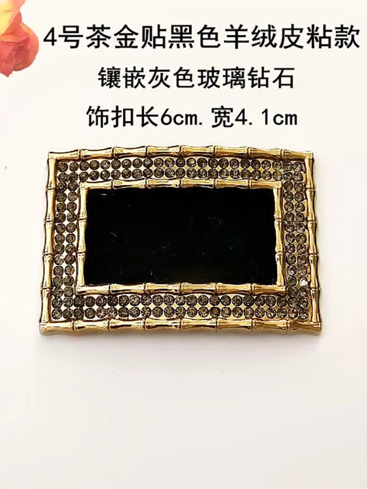 Wholesale Custom Large Rhinestone Buckles Crystal Shoe Clip Brooch with Floral Decorations for Shoes-58