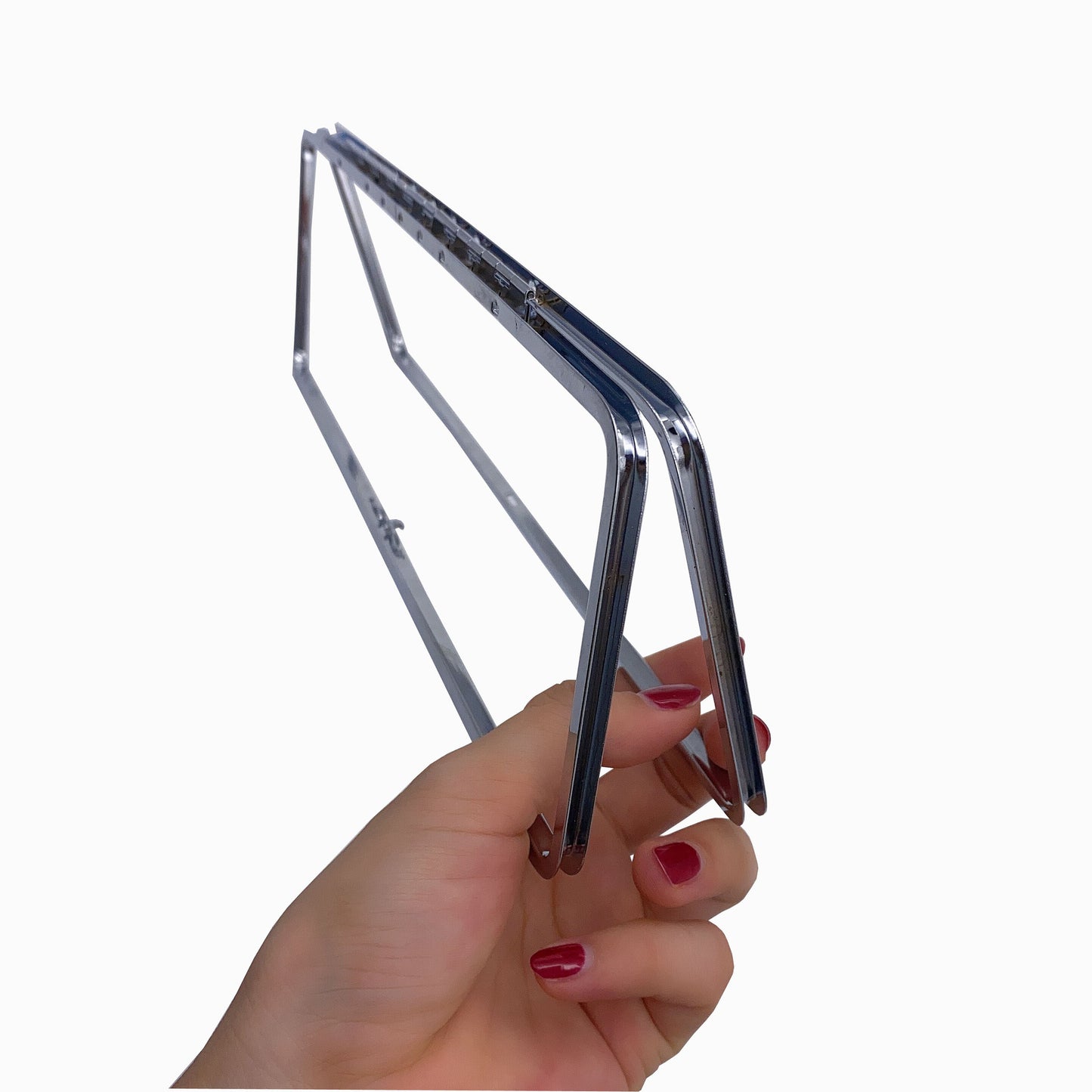 High Quality 7.9 Inch Gold Square Shape Kiss Lock Frames Clutch Box Frame-109