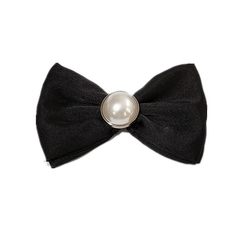 Wholesale Bow Pearl Fabric Hair Clips Princess Bow Hairpins-61