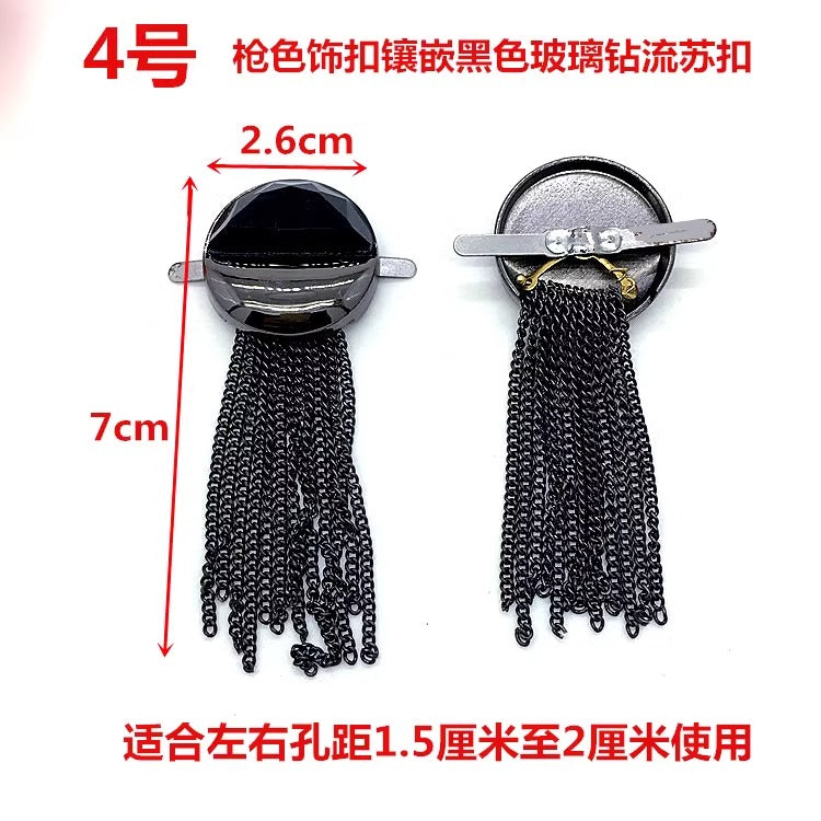 Gold Silver Tassel Fringe for handbag and shoes-96