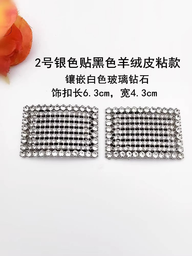 Shiny Crystal Shoe Buckle Metal Buckle for for Women's Shoe-4