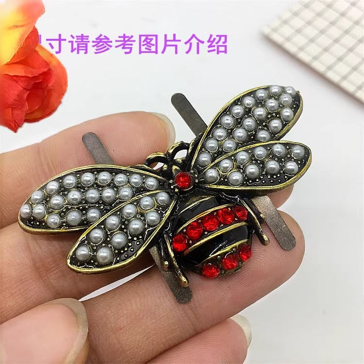 Personalized Diamond Animal Bee shoes buckle Insect Series Jewelry \Women Accessories Fashion Jewelry shoes buckle-93