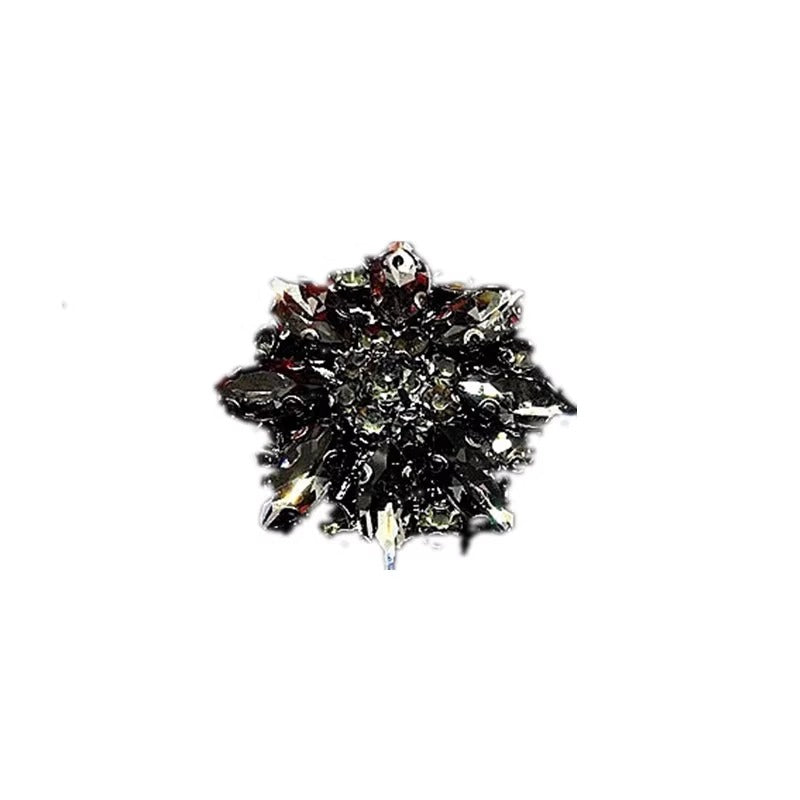 Glam Button Jewel AB Crystal Flower Button Blouses Covers Cufflink Fancy Button Clip for Ladies Polo T Shirt Dress Ornament-18