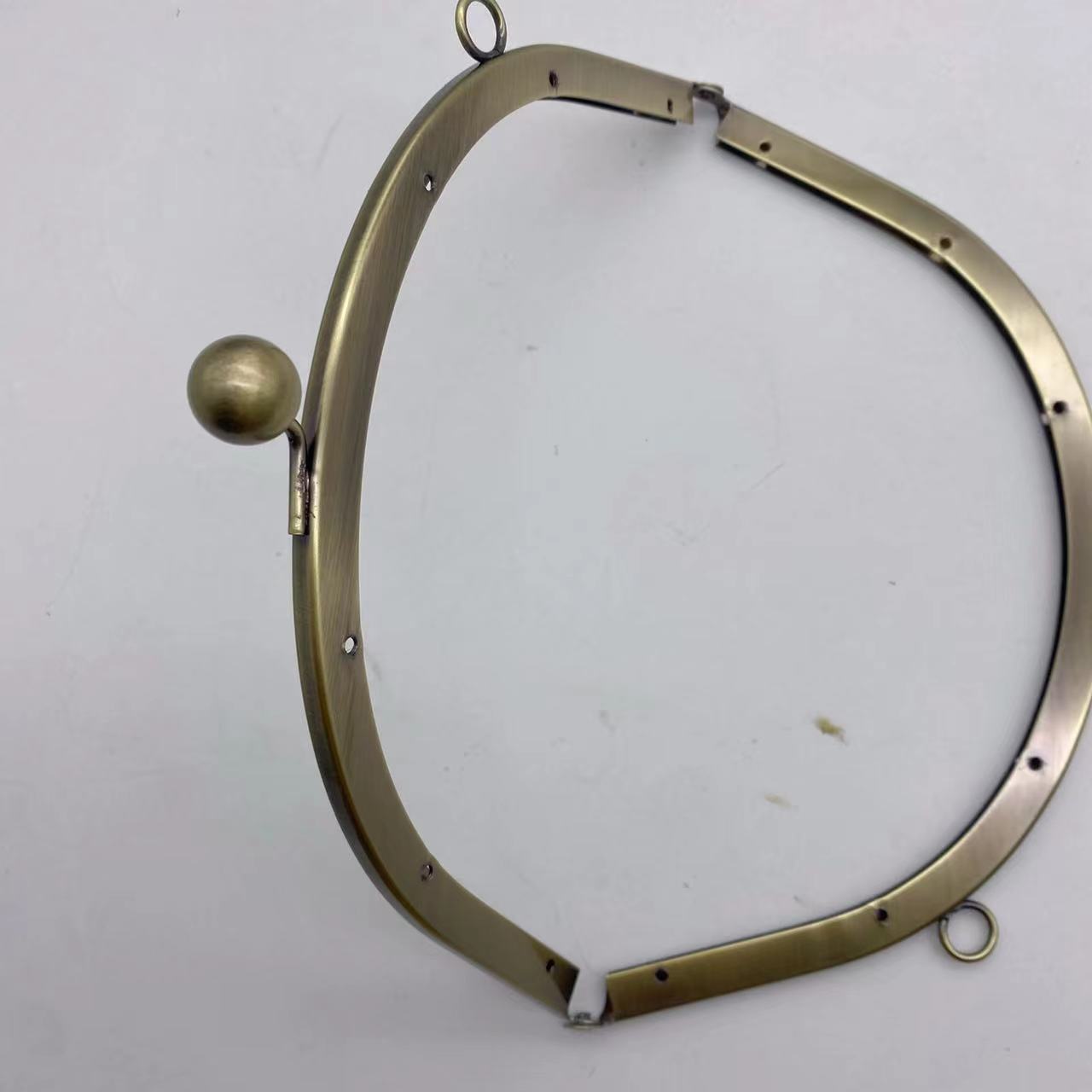 Antique Brass Half Round Purse Frame 17*7.5cm with Lock for Elegant Purses-60