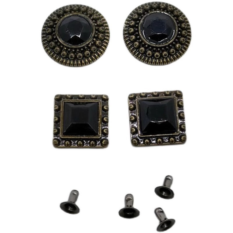 High Quality Custom Fashion Design Alloy Metal Hat Shape Bags Rivets for Leather-138
