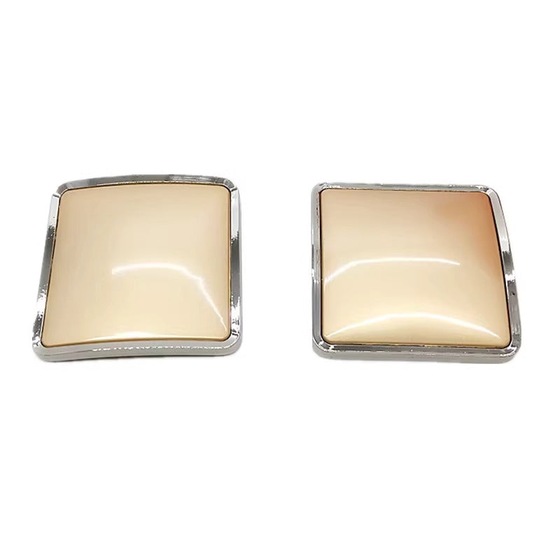 Square zinc alloy simple and elegant shoe buckle for women's shoes-116