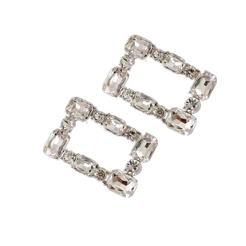Fashion Diamond Removable Shoe Clips Metal Removable Shoe Accessories Buckles-148