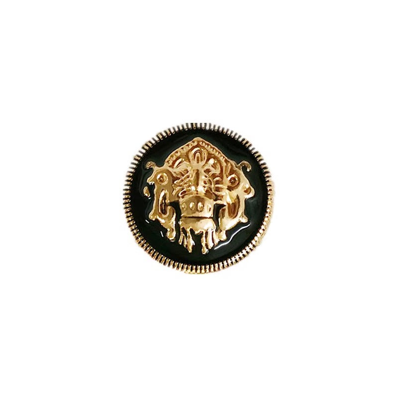 Black and gold buttons for boots-145