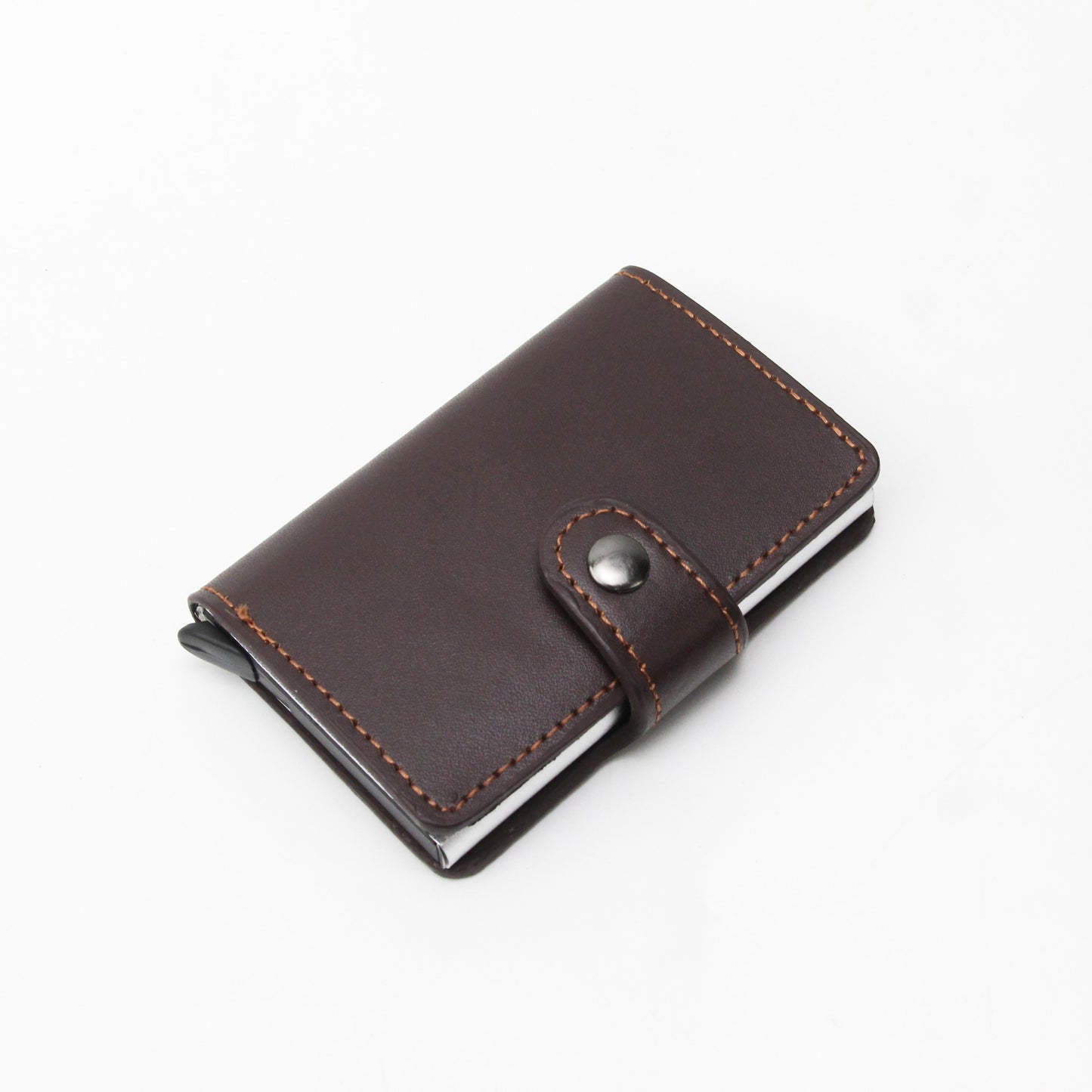 Europe popular thin Pop Up RFID Blocking man card holder smart minimarlist metal card holder