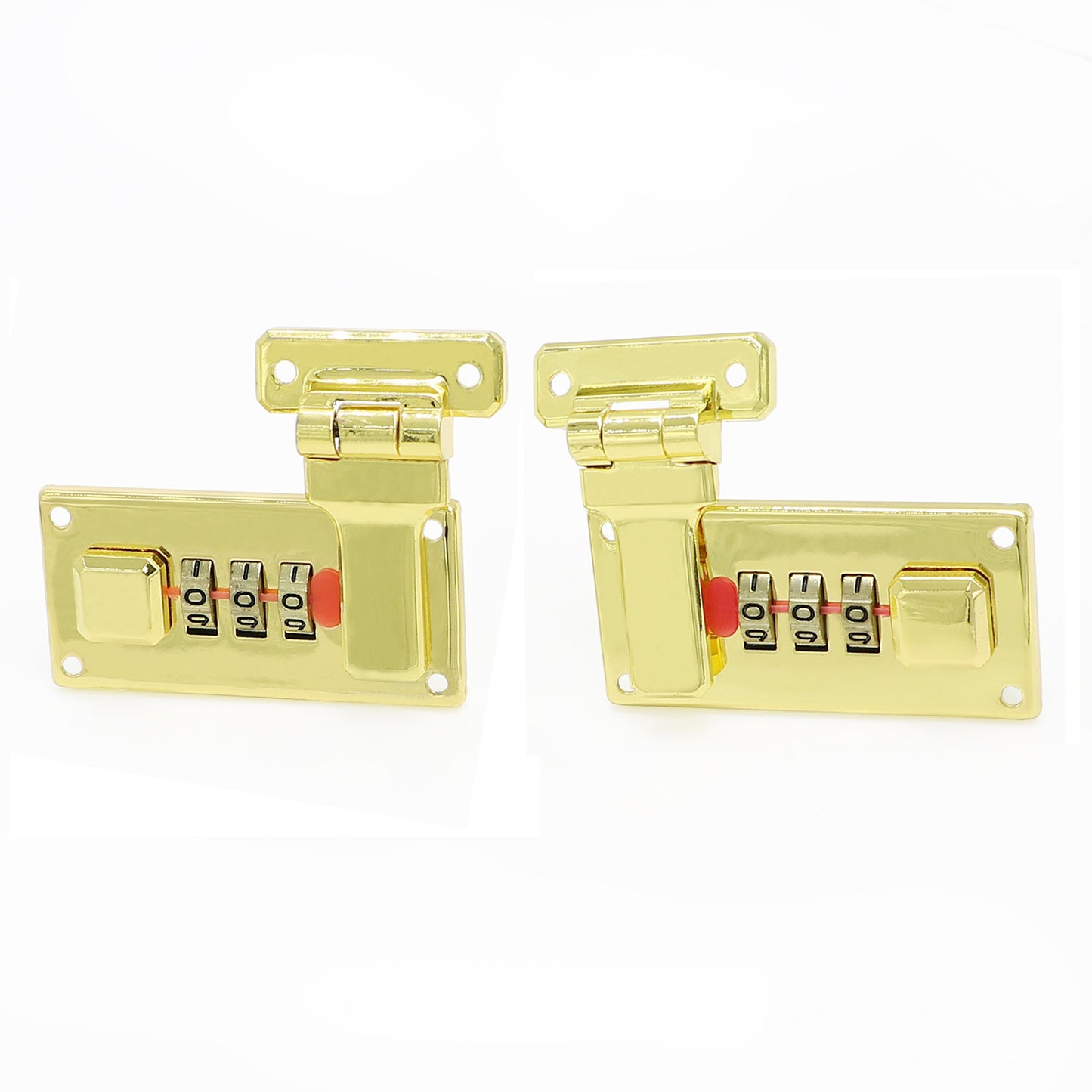 Shiny Silver Re-settable Keyless Metal Chrome Mailbox 3 Digital Combination Cam Lock Password Briefcase Handbag Parts Coded Lock