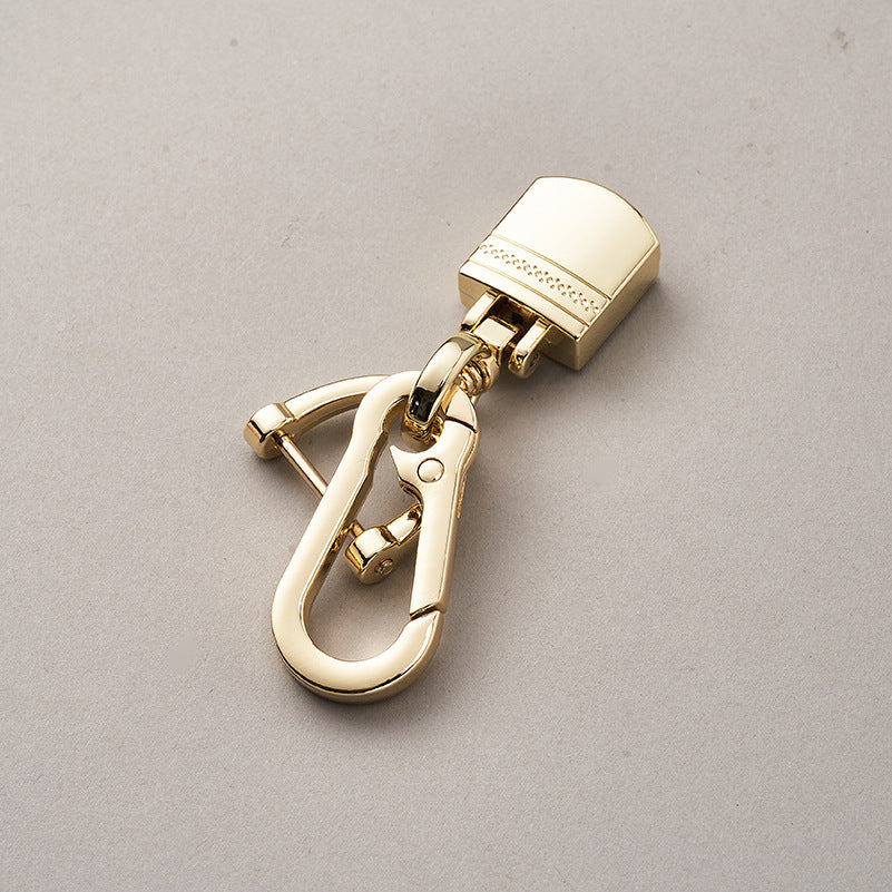 Retail New zinc alloy hook keychain car keychain custom logo metal keyring rotating hook hardware accessories-60