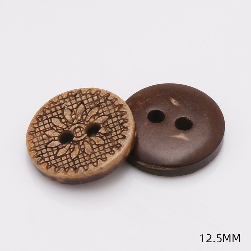 Stock Garment Accessories Sewing Coconut Button Natural Coconut Buttons-61