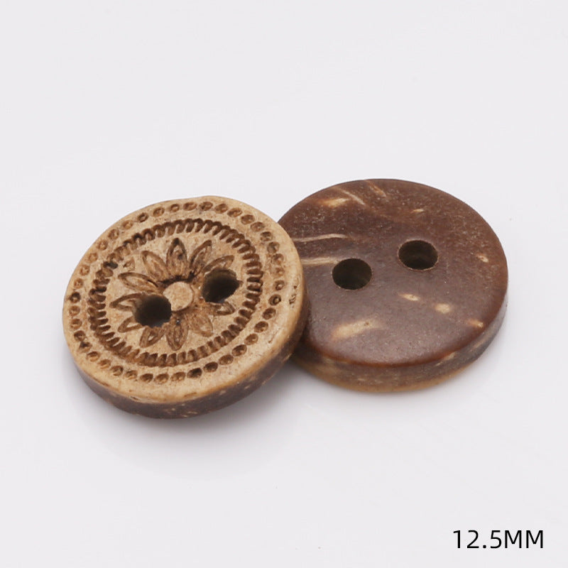 Stock Garment Accessories Sewing Coconut Button Natural Coconut Buttons-61