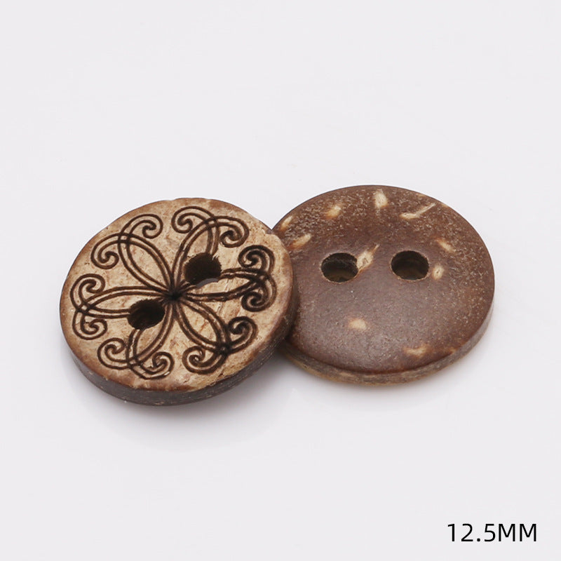 Stock Garment Accessories Sewing Coconut Button Natural Coconut Buttons-61