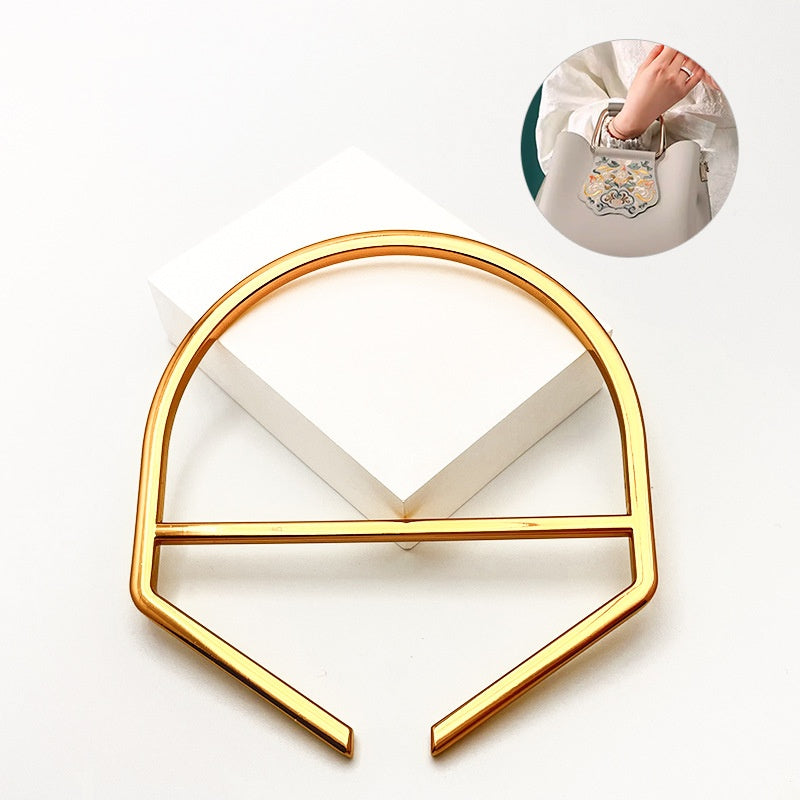 new fashion custom design high quality good material zinc alloy leather bag handle for brand lady handbag-61