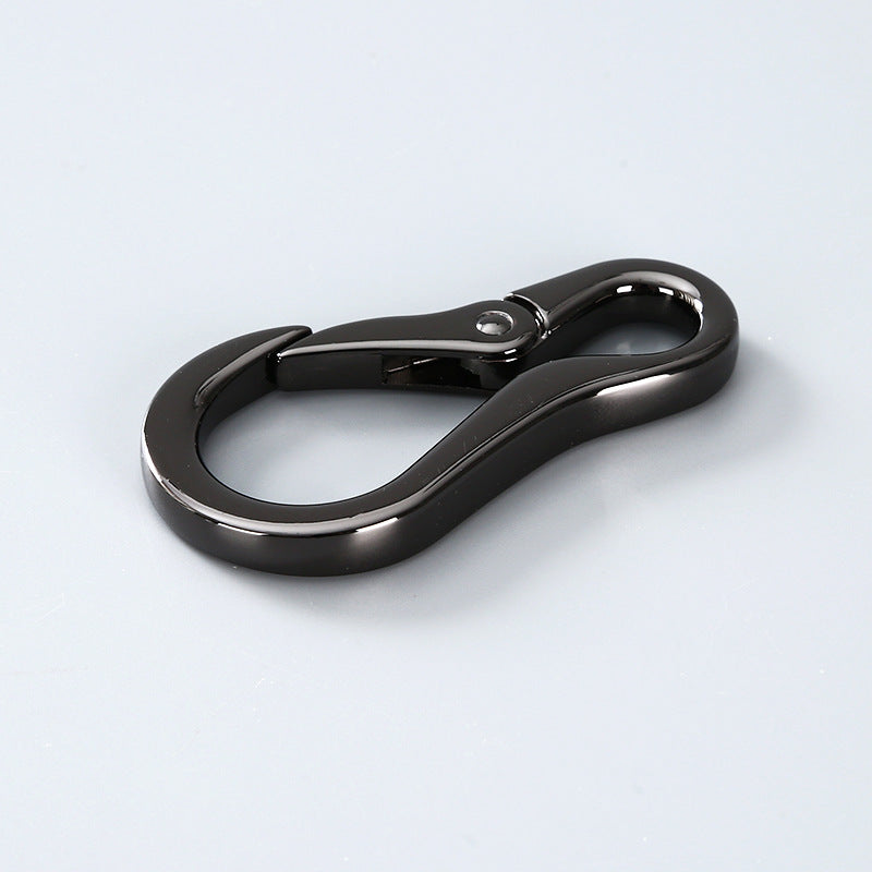 Zinc alloy multifunctional mountaineering buckle 8-shaped gourd spring keychain outdoor sports card hook-61