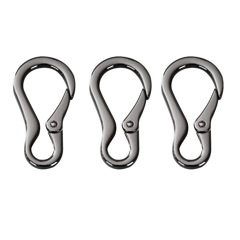 Zinc alloy multifunctional mountaineering buckle 8-shaped gourd spring keychain outdoor sports card hook-61