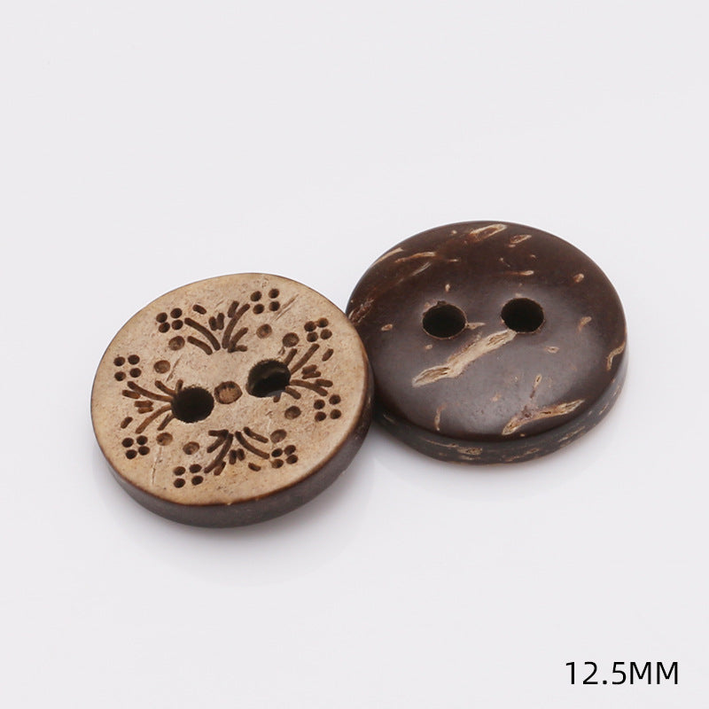 Stock Garment Accessories Sewing Coconut Button Natural Coconut Buttons-61