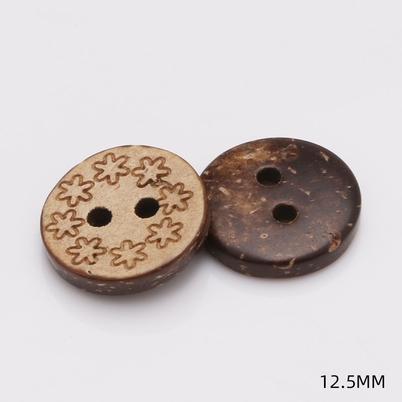 Stock Garment Accessories Sewing Coconut Button Natural Coconut Buttons-61