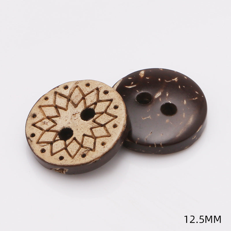 Stock Garment Accessories Sewing Coconut Button Natural Coconut Buttons-61