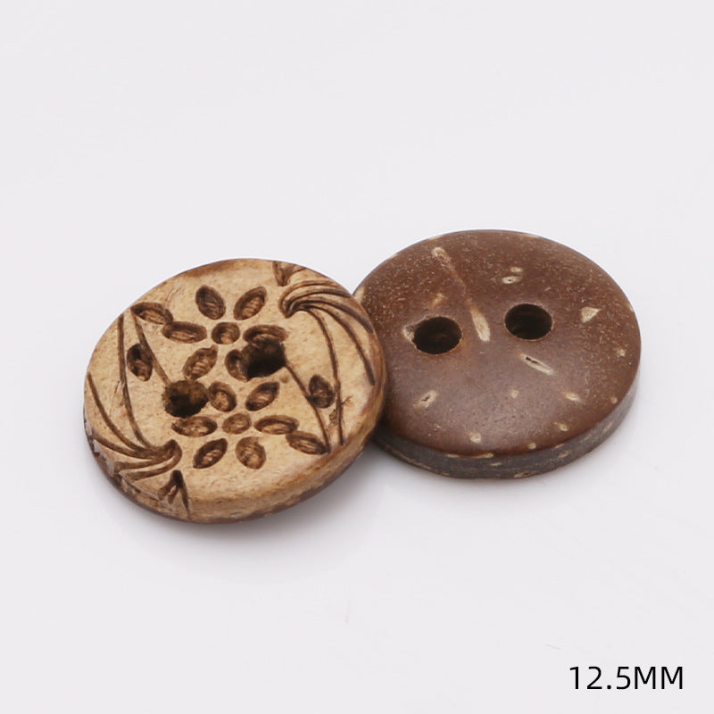 Stock Garment Accessories Sewing Coconut Button Natural Coconut Buttons-61