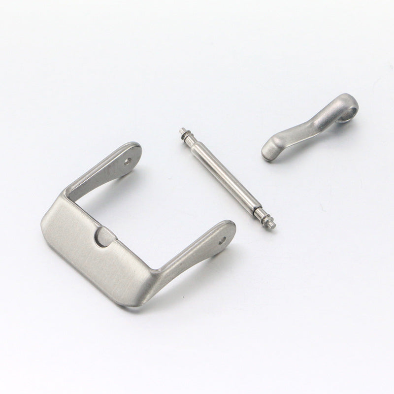 Durable 16mm 18mm 20mm 22mm black and silver metal watch clasp buckle watch strap buckles-62